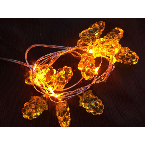 Holiday decoration LED battery string light with shape
